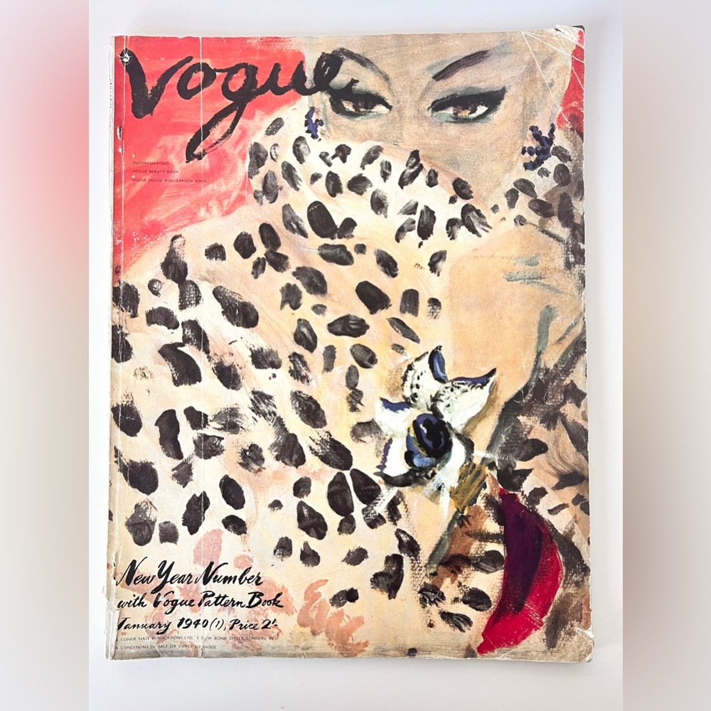 Vintage Vogue Magazine January 1940 New Year Number (No Pattern Book)